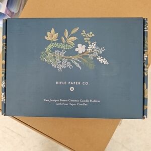 Rifle Paper Co. Ceramic Candle Holders Set